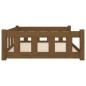 vidaXL Hundebett Honigbraun 105,5x75,5x28 cm Massivholz Kiefer vidaXL Hundebett Honigbraun 105,5x75,5x28 cm Massivholz Kiefer