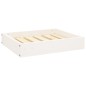 vidaXL Hundebett Weiß 51,5x44x9 cm Massivholz Kiefer vidaXL Hundebett Weiß 51,5x44x9 cm Massivholz Kiefer