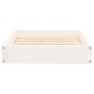 vidaXL Hundebett Weiß 51,5x44x9 cm Massivholz Kiefer vidaXL Hundebett Weiß 51,5x44x9 cm Massivholz Kiefer