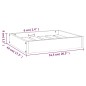 vidaXL Hundebett Grau 51,5x44x9 cm Massivholz Kiefer vidaXL Hundebett Grau 51,5x44x9 cm Massivholz Kiefer