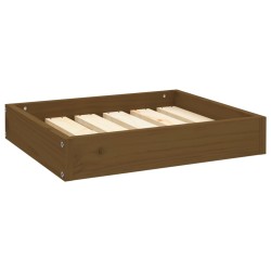 vidaXL Hundebett Honigbraun 51,5x44x9 cm Massivholz Kiefer