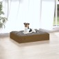 vidaXL Hundebett Honigbraun 51,5x44x9 cm Massivholz Kiefer
