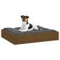 vidaXL Hundebett Honigbraun 51,5x44x9 cm Massivholz Kiefer