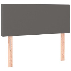 Kopfteil Grau 90x5x78/88 cm Kunstleder