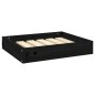 vidaXL Hundebett Schwarz 51,5x44x9 cm Massivholz Kiefer vidaXL Hundebett Schwarz 51,5x44x9 cm Massivholz Kiefer