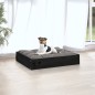 vidaXL Hundebett Schwarz 51,5x44x9 cm Massivholz Kiefer vidaXL Hundebett Schwarz 51,5x44x9 cm Massivholz Kiefer