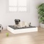 vidaXL Hundebett Weiß 61,5x49x9 cm Massivholz Kiefer vidaXL Hundebett Weiß 61,5x49x9 cm Massivholz Kiefer