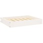 vidaXL Hundebett Weiß 61,5x49x9 cm Massivholz Kiefer vidaXL Hundebett Weiß 61,5x49x9 cm Massivholz Kiefer