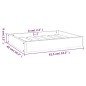 vidaXL Hundebett Grau 61,5x49x9 cm Massivholz Kiefer vidaXL Hundebett Grau 61,5x49x9 cm Massivholz Kiefer