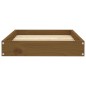 vidaXL Hundebett Honigbraun 61,5x49x9 cm Massivholz Kiefer vidaXL Hundebett Honigbraun 61,5x49x9 cm Massivholz Kiefer