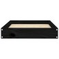 vidaXL Hundebett Schwarz 61,5x49x9 cm Massivholz Kiefer vidaXL Hundebett Schwarz 61,5x49x9 cm Massivholz Kiefer