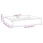 vidaXL Hundebett Schwarz 61,5x49x9 cm Massivholz Kiefer vidaXL Hundebett Schwarz 61,5x49x9 cm Massivholz Kiefer