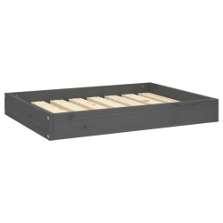 vidaXL Hundebett Grau 71,5x54x9 cm Massivholz Kiefer
