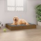 vidaXL Hundebett Honigbraun 71,5x54x9 cm Massivholz Kiefer vidaXL Hundebett Honigbraun 71,5x54x9 cm Massivholz Kiefer