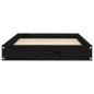 vidaXL Hundebett Schwarz 71,5x54x9 cm Massivholz Kiefer vidaXL Hundebett Schwarz 71,5x54x9 cm Massivholz Kiefer