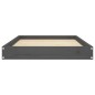 vidaXL Hundebett Grau 91,5x64x9 cm Massivholz Kiefer vidaXL Hundebett Grau 91,5x64x9 cm Massivholz Kiefer