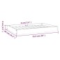 vidaXL Hundebett Grau 91,5x64x9 cm Massivholz Kiefer vidaXL Hundebett Grau 91,5x64x9 cm Massivholz Kiefer
