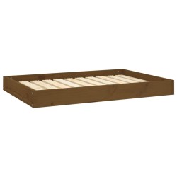 vidaXL Hundebett Honigbraun 91,5x64x9 cm Massivholz Kiefer
