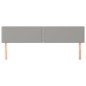 vidaXL Kopfteile 2 Stk. Hellgrau 100x5x78/88 cm Stoff vidaXL Kopfteile 2 Stk. Hellgrau 100x5x78/88 cm Stoff