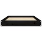 vidaXL Hundebett Schwarz 91,5x64x9 cm Massivholz Kiefer vidaXL Hundebett Schwarz 91,5x64x9 cm Massivholz Kiefer