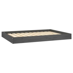 vidaXL Hundebett Grau 101,5x74x9 cm Massivholz Kiefer