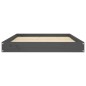 vidaXL Hundebett Grau 101,5x74x9 cm Massivholz Kiefer vidaXL Hundebett Grau 101,5x74x9 cm Massivholz Kiefer