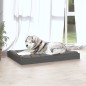 vidaXL Hundebett Grau 101,5x74x9 cm Massivholz Kiefer vidaXL Hundebett Grau 101,5x74x9 cm Massivholz Kiefer