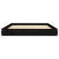 vidaXL Hundebett Schwarz 101,5x74x9 cm Massivholz Kiefer vidaXL Hundebett Schwarz 101,5x74x9 cm Massivholz Kiefer