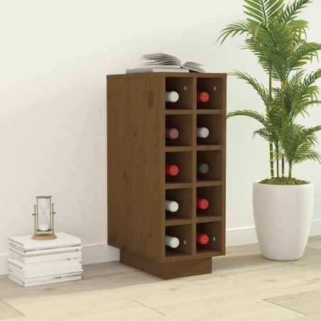 vidaXL Weinregal Honigbraun 23x34x61 cm Massivholz Kiefer