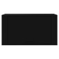 vidaXL Wand-Schuhschrank Schwarz 70x35x38 cm Holzwerkstoff vidaXL Wand-Schuhschrank Schwarz 70x35x38 cm Holzwerkstoff