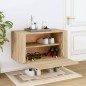 vidaXL Wand-Schuhschrank Sonoma-Eiche 70x35x38 cm Holzwerkstoff