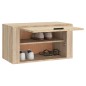 vidaXL Wand-Schuhschrank Sonoma-Eiche 70x35x38 cm Holzwerkstoff