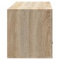 vidaXL Wand-Schuhschrank Sonoma-Eiche 70x35x38 cm Holzwerkstoff