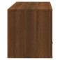 vidaXL Wand-Schuhschrank Braun Eichen-Optik 70x35x38 cm Massivholz vidaXL Wand-Schuhschrank Braun Eichen-Optik 70x35x38 cm Massivholz