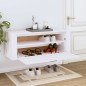 vidaXL Wand-Schuhschrank Weiß 100x35x38 cm Holzwerkstoff vidaXL Wand-Schuhschrank Weiß 100x35x38 cm Holzwerkstoff