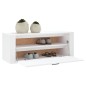 vidaXL Wand-Schuhschrank Weiß 100x35x38 cm Holzwerkstoff vidaXL Wand-Schuhschrank Weiß 100x35x38 cm Holzwerkstoff