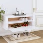 vidaXL Wand-Schuhschrank Hochglanz-Weiß 100x35x38 cm Holzwerkstoff vidaXL Wand-Schuhschrank Hochglanz-Weiß 100x35x38 cm Holzwerkstoff