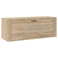 vidaXL Wand-Schuhschrank Sonoma-Eiche 100x35x38 cm Holzwerkstoff