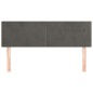 Kopfteile 2 Stk. Dunkelgrau 72x5x78/88 cm Samt Kopfteile 2 Stk. Dunkelgrau 72x5x78/88 cm Samt