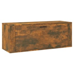vidaXL Wand-Schuhschrank Räuchereiche 100x35x38 cm Holzwerkstoff