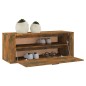 vidaXL Wand-Schuhschrank Räuchereiche 100x35x38 cm Holzwerkstoff vidaXL Wand-Schuhschrank Räuchereiche 100x35x38 cm Holzwerkstoff