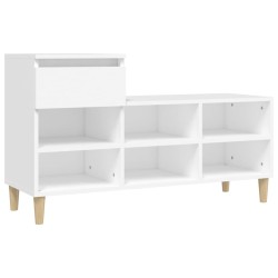 vidaXL Schuhregal Weiß 102x36x60 cm Holzwerkstoff