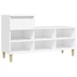 vidaXL Schuhregal Weiß 102x36x60 cm Holzwerkstoff vidaXL Schuhregal Weiß 102x36x60 cm Holzwerkstoff