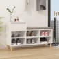 vidaXL Schuhregal Hochglanz-Weiß 102x36x60 cm Holzwerkstoff vidaXL Schuhregal Hochglanz-Weiß 102x36x60 cm Holzwerkstoff