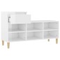 vidaXL Schuhregal Hochglanz-Weiß 102x36x60 cm Holzwerkstoff vidaXL Schuhregal Hochglanz-Weiß 102x36x60 cm Holzwerkstoff