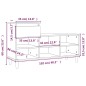 vidaXL Schuhregal Hochglanz-Weiß 102x36x60 cm Holzwerkstoff vidaXL Schuhregal Hochglanz-Weiß 102x36x60 cm Holzwerkstoff