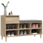 vidaXL Schuhregal Sonoma-Eiche 102x36x60 cm Holzwerkstoff vidaXL Schuhregal Sonoma-Eiche 102x36x60 cm Holzwerkstoff
