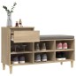 vidaXL Schuhregal Sonoma-Eiche 102x36x60 cm Holzwerkstoff vidaXL Schuhregal Sonoma-Eiche 102x36x60 cm Holzwerkstoff