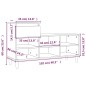 vidaXL Schuhregal Sonoma-Eiche 102x36x60 cm Holzwerkstoff vidaXL Schuhregal Sonoma-Eiche 102x36x60 cm Holzwerkstoff