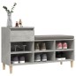 vidaXL Schuhregal Betongrau 102x36x60 cm Holzwerkstoff vidaXL Schuhregal Betongrau 102x36x60 cm Holzwerkstoff